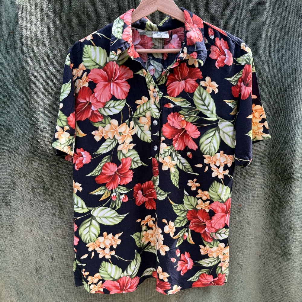 Go Barefoot Floral Hawaiian Shirt